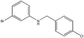 3-bromo-N-[(4-chlorophenyl)methyl]aniline Struktur