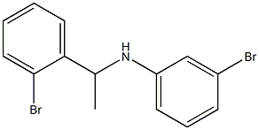 3-bromo-N-[1-(2-bromophenyl)ethyl]aniline Struktur