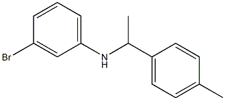 3-bromo-N-[1-(4-methylphenyl)ethyl]aniline Struktur