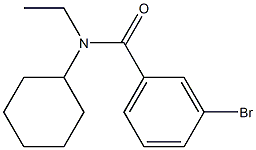 3-bromo-N-cyclohexyl-N-ethylbenzamide Struktur