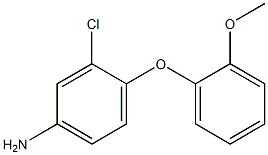 3-chloro-4-(2-methoxyphenoxy)aniline Struktur