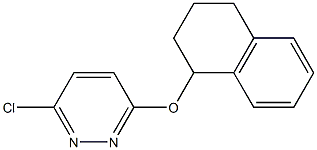 3-chloro-6-(1,2,3,4-tetrahydronaphthalen-1-yloxy)pyridazine Struktur