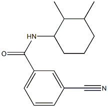 3-cyano-N-(2,3-dimethylcyclohexyl)benzamide Struktur