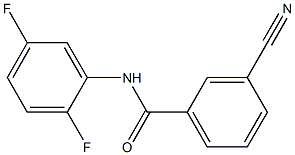 3-cyano-N-(2,5-difluorophenyl)benzamide Struktur