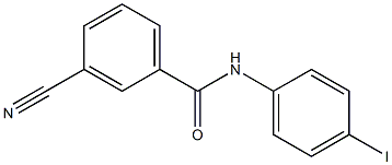 3-cyano-N-(4-iodophenyl)benzamide Struktur