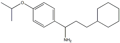 3-cyclohexyl-1-[4-(propan-2-yloxy)phenyl]propan-1-amine Struktur