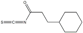 3-cyclohexylpropanoyl isothiocyanate Struktur