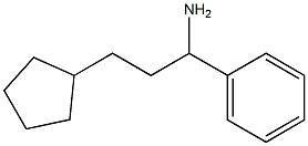 3-cyclopentyl-1-phenylpropan-1-amine Struktur