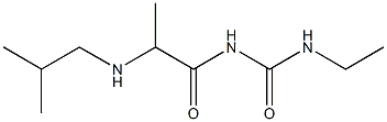 3-ethyl-1-{2-[(2-methylpropyl)amino]propanoyl}urea Struktur