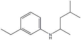 3-ethyl-N-(4-methylpentan-2-yl)aniline Struktur