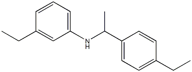 3-ethyl-N-[1-(4-ethylphenyl)ethyl]aniline Struktur