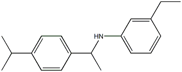 3-ethyl-N-{1-[4-(propan-2-yl)phenyl]ethyl}aniline Struktur