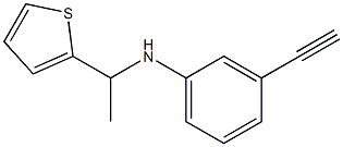 3-ethynyl-N-[1-(thiophen-2-yl)ethyl]aniline Struktur