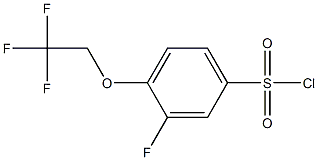 3-fluoro-4-(2,2,2-trifluoroethoxy)benzene-1-sulfonyl chloride Struktur