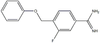 3-fluoro-4-(phenoxymethyl)benzenecarboximidamide Struktur