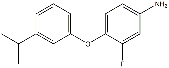 3-fluoro-4-[3-(propan-2-yl)phenoxy]aniline Struktur