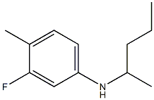 3-fluoro-4-methyl-N-(pentan-2-yl)aniline Struktur