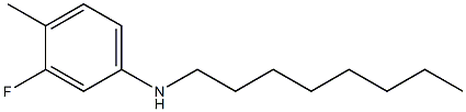 3-fluoro-4-methyl-N-octylaniline Struktur