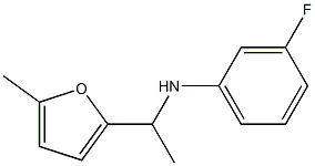 3-fluoro-N-[1-(5-methylfuran-2-yl)ethyl]aniline Struktur