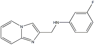 3-fluoro-N-{imidazo[1,2-a]pyridin-2-ylmethyl}aniline Struktur