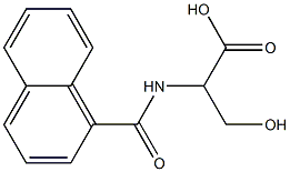 3-hydroxy-2-(naphthalen-1-ylformamido)propanoic acid Struktur