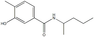 3-hydroxy-4-methyl-N-(pentan-2-yl)benzamide Struktur