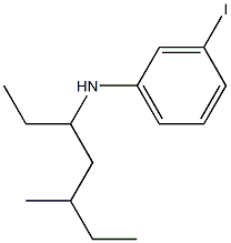 3-iodo-N-(5-methylheptan-3-yl)aniline Struktur