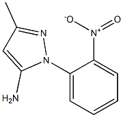 3-methyl-1-(2-nitrophenyl)-1H-pyrazol-5-amine Struktur