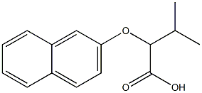 3-methyl-2-(naphthalen-2-yloxy)butanoic acid Struktur