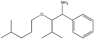 3-methyl-2-[(4-methylpentyl)oxy]-1-phenylbutan-1-amine Struktur