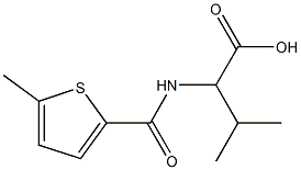 3-methyl-2-[(5-methylthiophen-2-yl)formamido]butanoic acid Struktur