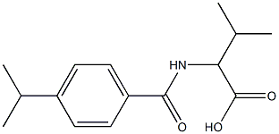 3-methyl-2-{[4-(propan-2-yl)phenyl]formamido}butanoic acid Struktur