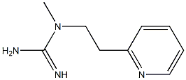 3-methyl-3-[2-(pyridin-2-yl)ethyl]guanidine Struktur