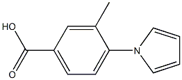 3-methyl-4-(1H-pyrrol-1-yl)benzoic acid Struktur