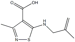 3-methyl-5-[(2-methylprop-2-enyl)amino]isothiazole-4-carboxylic acid Struktur