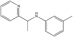 3-methyl-N-[1-(pyridin-2-yl)ethyl]aniline Struktur