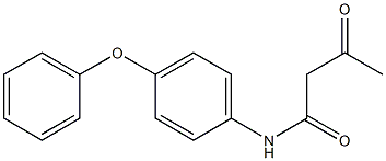 3-oxo-N-(4-phenoxyphenyl)butanamide Struktur