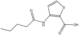 3-pentanamidothiophene-2-carboxylic acid Struktur