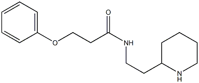 3-phenoxy-N-(2-piperidin-2-ylethyl)propanamide Struktur