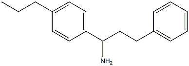 3-phenyl-1-(4-propylphenyl)propan-1-amine Struktur