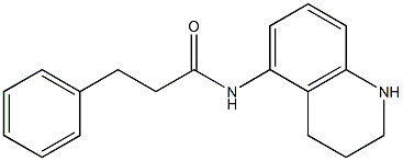 3-phenyl-N-(1,2,3,4-tetrahydroquinolin-5-yl)propanamide Struktur