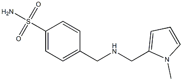 4-({[(1-methyl-1H-pyrrol-2-yl)methyl]amino}methyl)benzene-1-sulfonamide Struktur