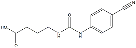 4-({[(4-cyanophenyl)amino]carbonyl}amino)butanoic acid Struktur