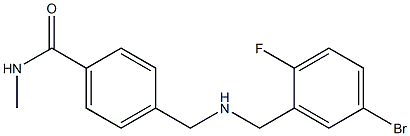 4-({[(5-bromo-2-fluorophenyl)methyl]amino}methyl)-N-methylbenzamide Struktur