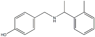 4-({[1-(2-methylphenyl)ethyl]amino}methyl)phenol Struktur