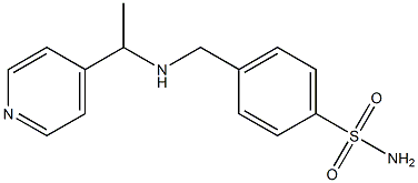 4-({[1-(pyridin-4-yl)ethyl]amino}methyl)benzene-1-sulfonamide Struktur