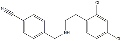 4-({[2-(2,4-dichlorophenyl)ethyl]amino}methyl)benzonitrile Struktur