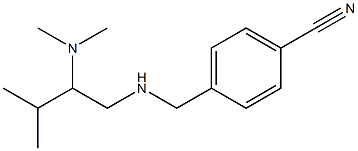 4-({[2-(dimethylamino)-3-methylbutyl]amino}methyl)benzonitrile Struktur