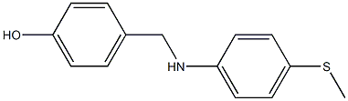 4-({[4-(methylsulfanyl)phenyl]amino}methyl)phenol Struktur