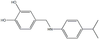 4-({[4-(propan-2-yl)phenyl]amino}methyl)benzene-1,2-diol Struktur